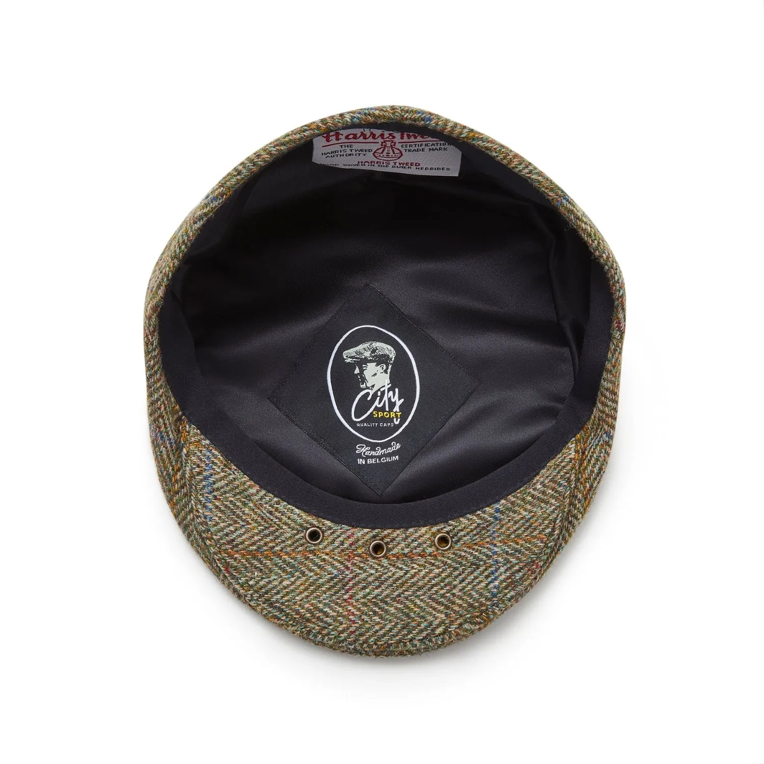 City Sport - Cool Comfort - Harris Tweed Flat Cap - Country Green 4345
