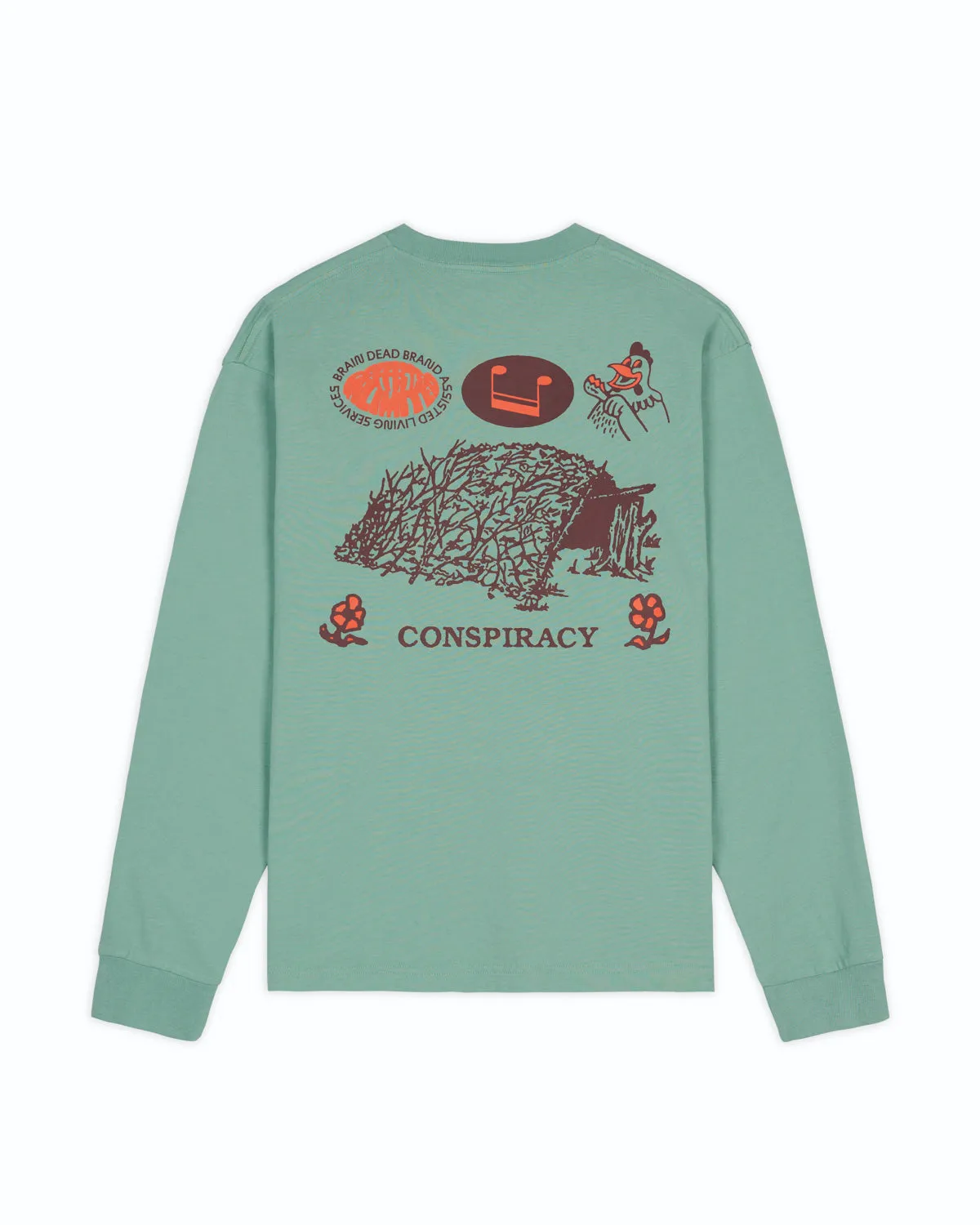 Conspiracy Long Sleeve - Grey Green