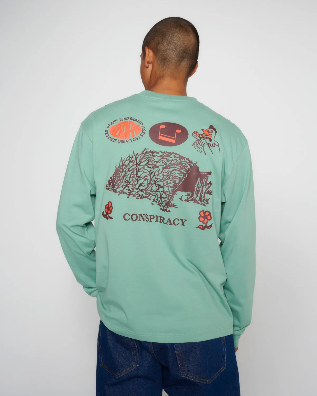 Conspiracy Long Sleeve - Grey Green
