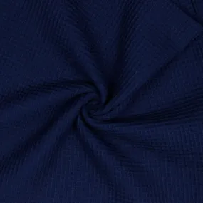 Cotton Waffle - Navy