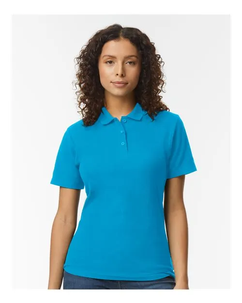 Custom Embroidered - Gildan - Softstyle® Women's Pique Polo - 64800L