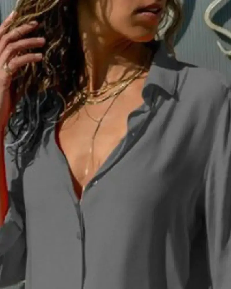 Deanwangkt - Long sleeve button down shirt