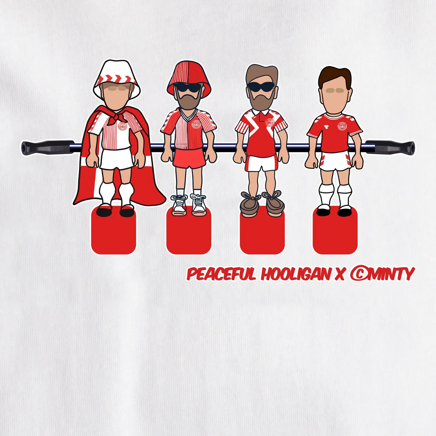 Denmark Foosball T-Shirt White