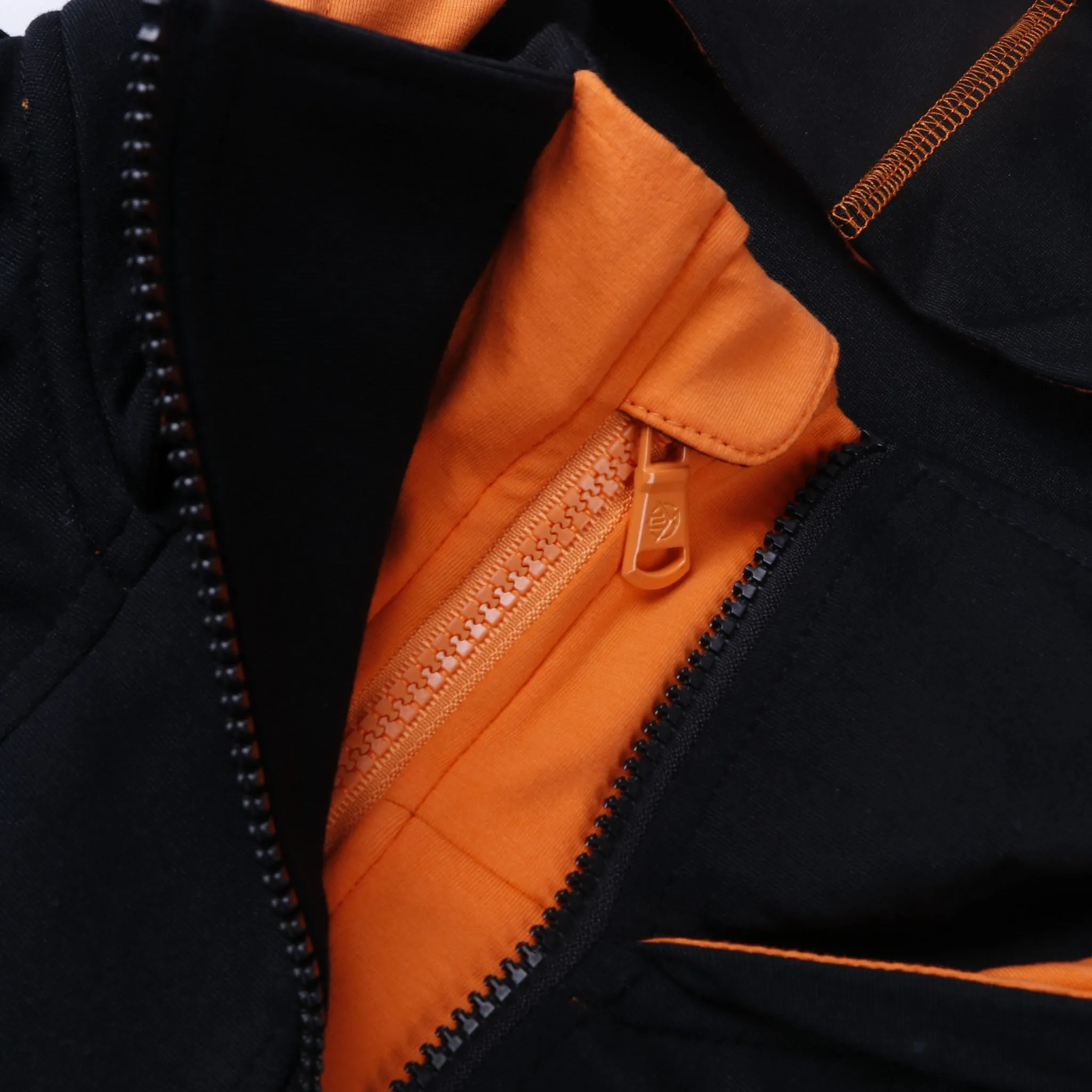 Double placket Zip-through Jacket