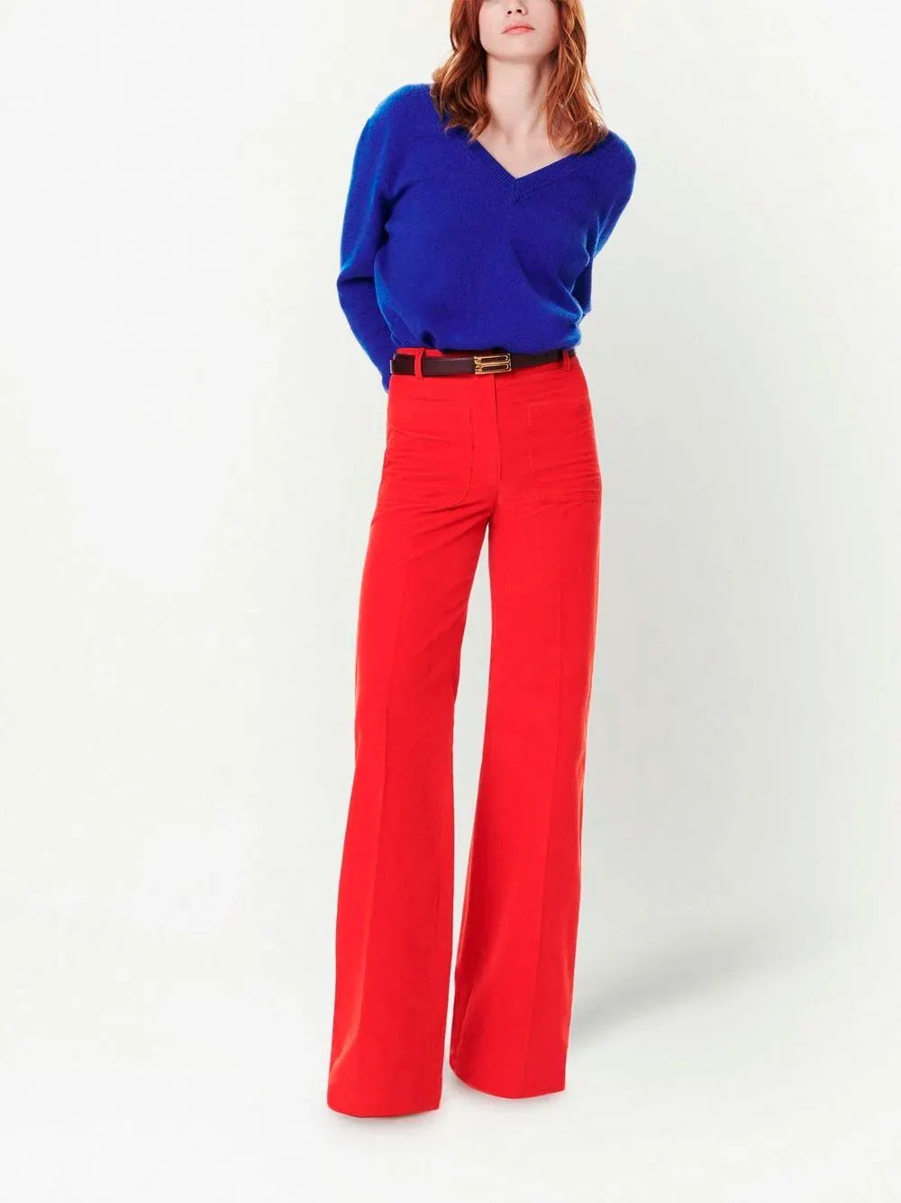 Double V-neck jumper