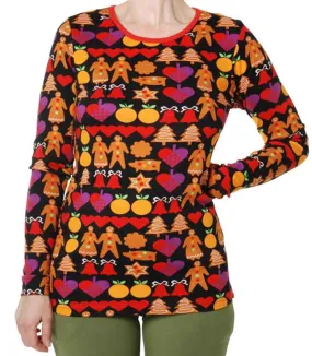 DUNS Long Sleeved T-shirt Adult - Gingerbread Black