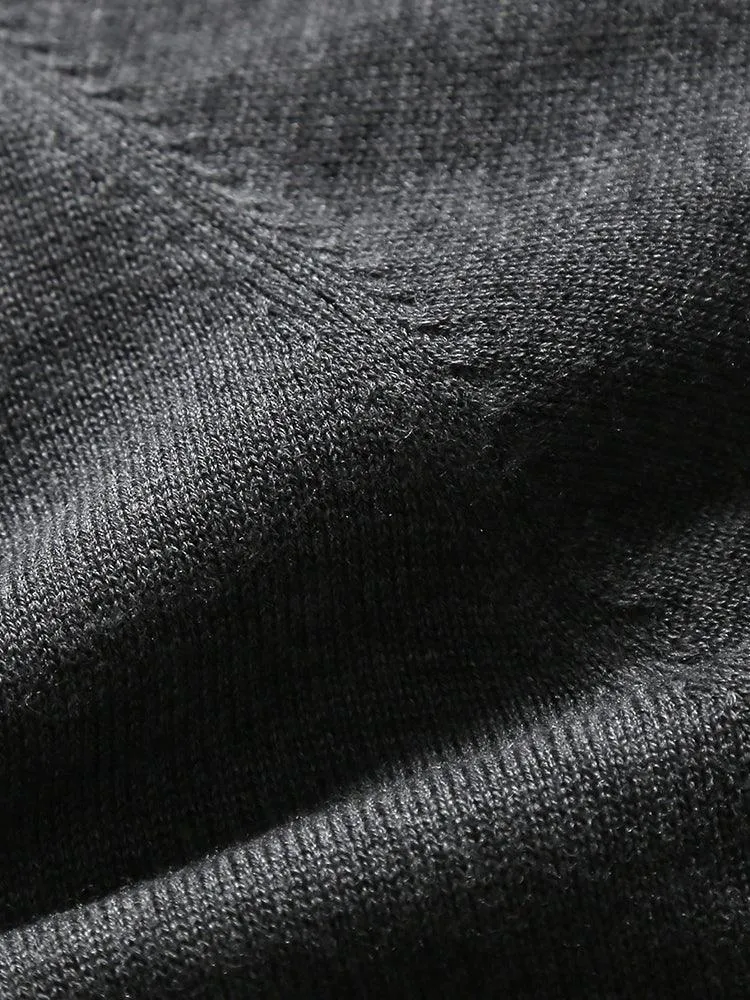 Eco Innovative Hoodie Sweater in Charcoal Grey 拉鍊連帽針織毛衣 (花灰色)