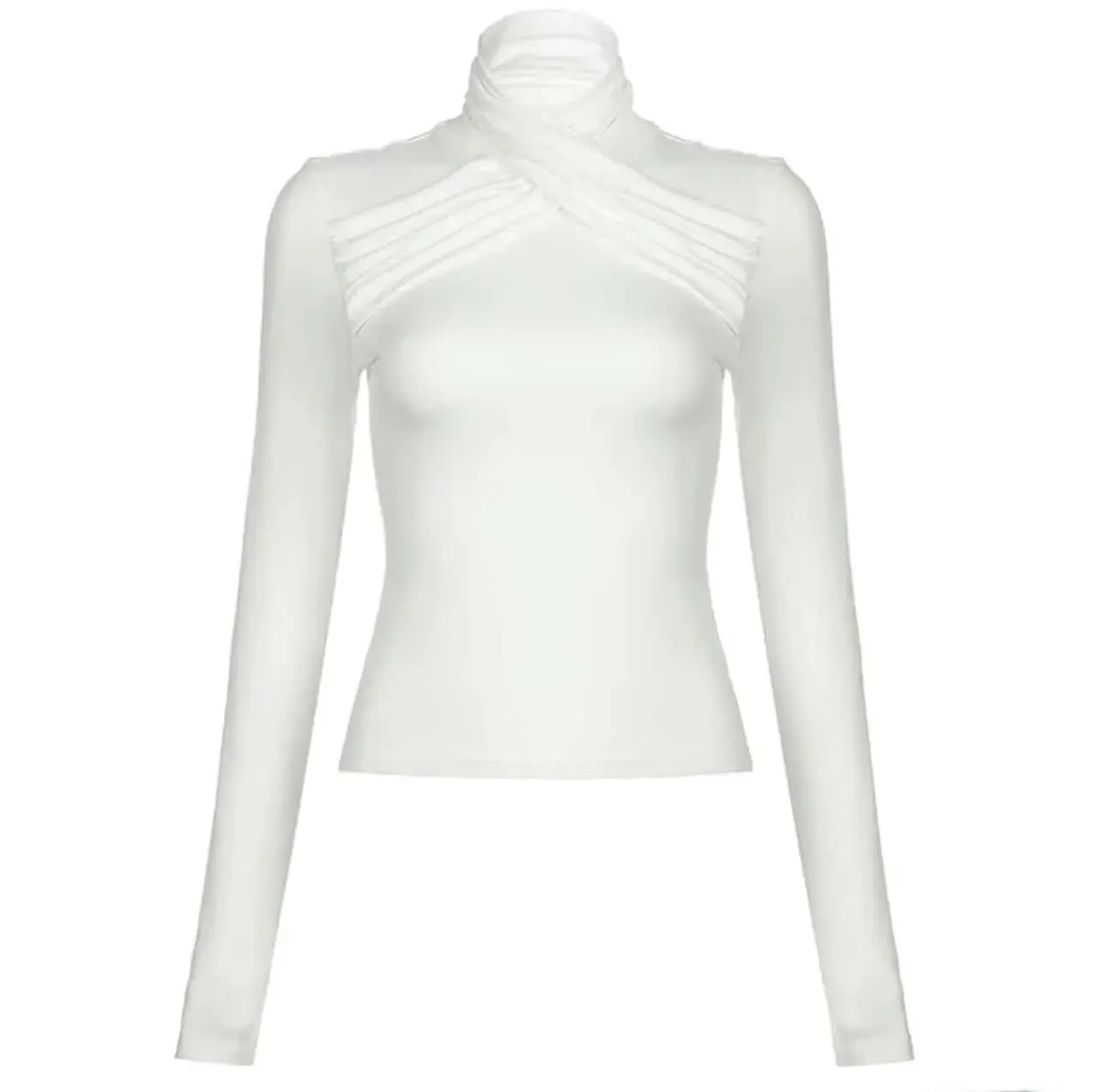 Elegant Slim-Fit Top Solid Color