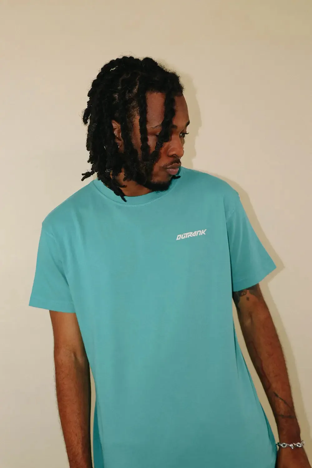 Everyday Raised Flock T-Shirt - Green