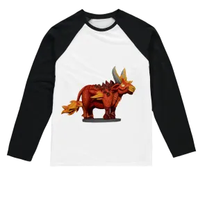 Fire Bull Sublimation Baseball Long Sleeve T-Shirt