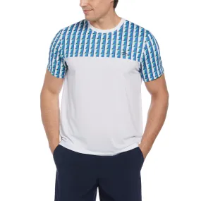 Geo Print Performance Tennis Tee