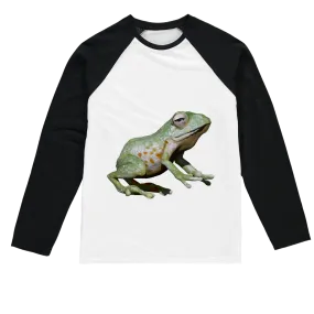 Green Frog Sublimation Baseball Long Sleeve T-Shirt