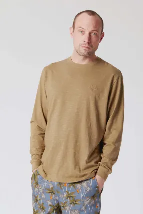 HAKON -  Organic Cotton Long Sleeve Tee Moss Green