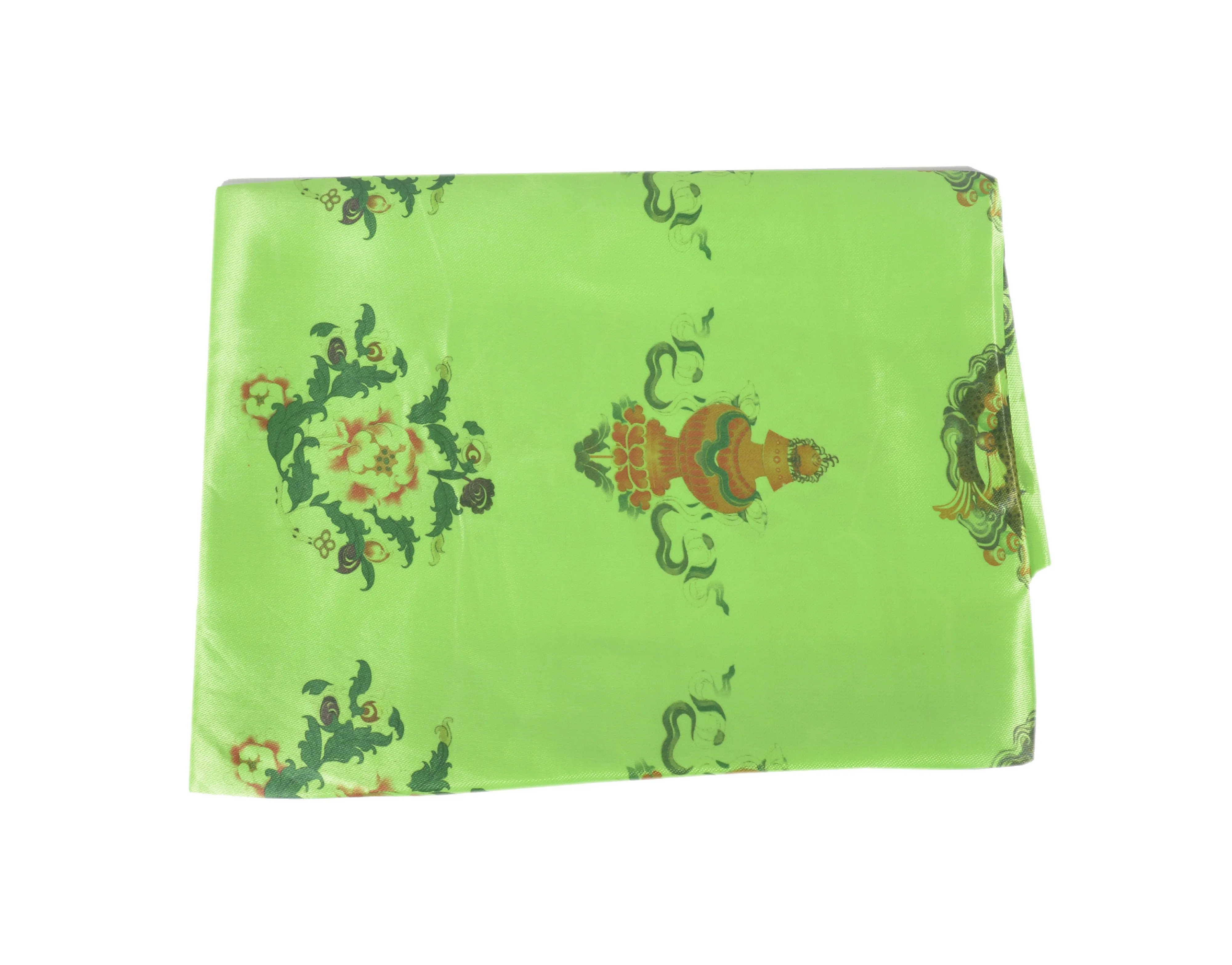 Handmade Scarf-Khata With 8 Auspicious Symbol Prints.