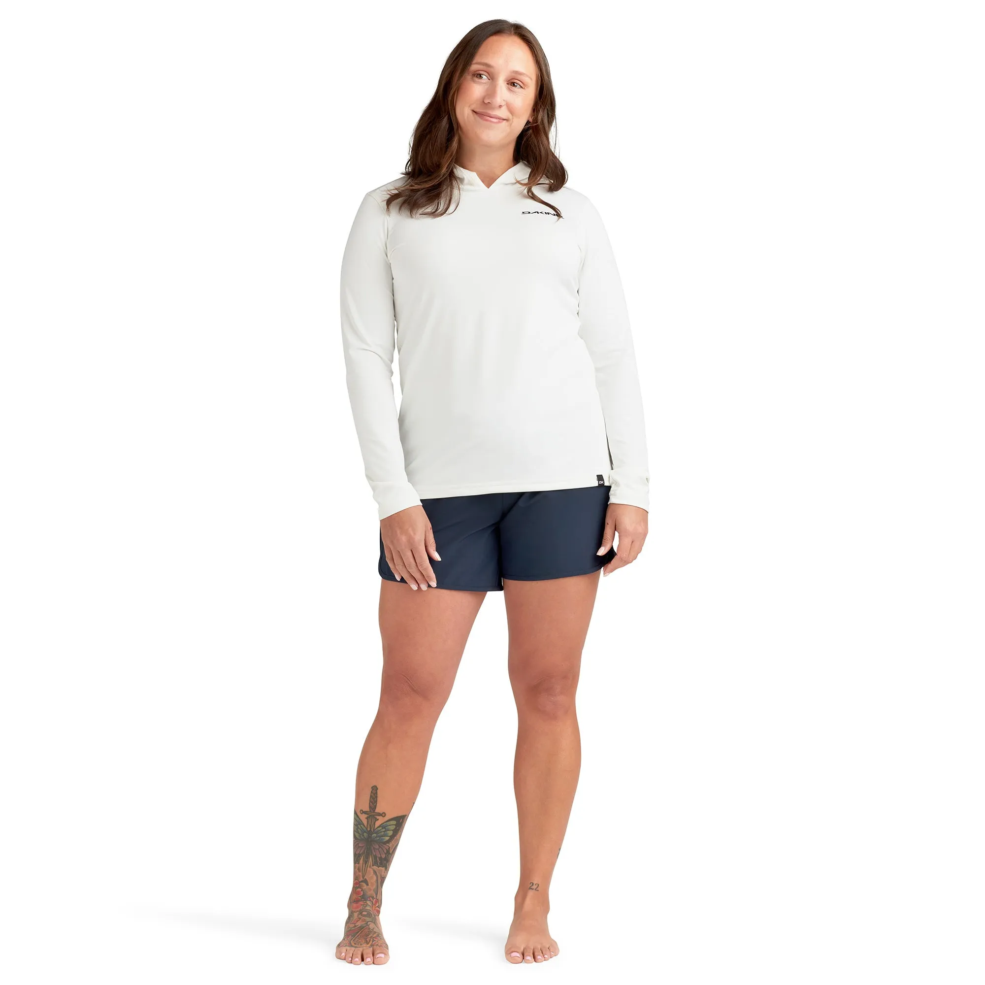 HD Loose Fit Long Sleeve Rashguard Hoodie - Women's