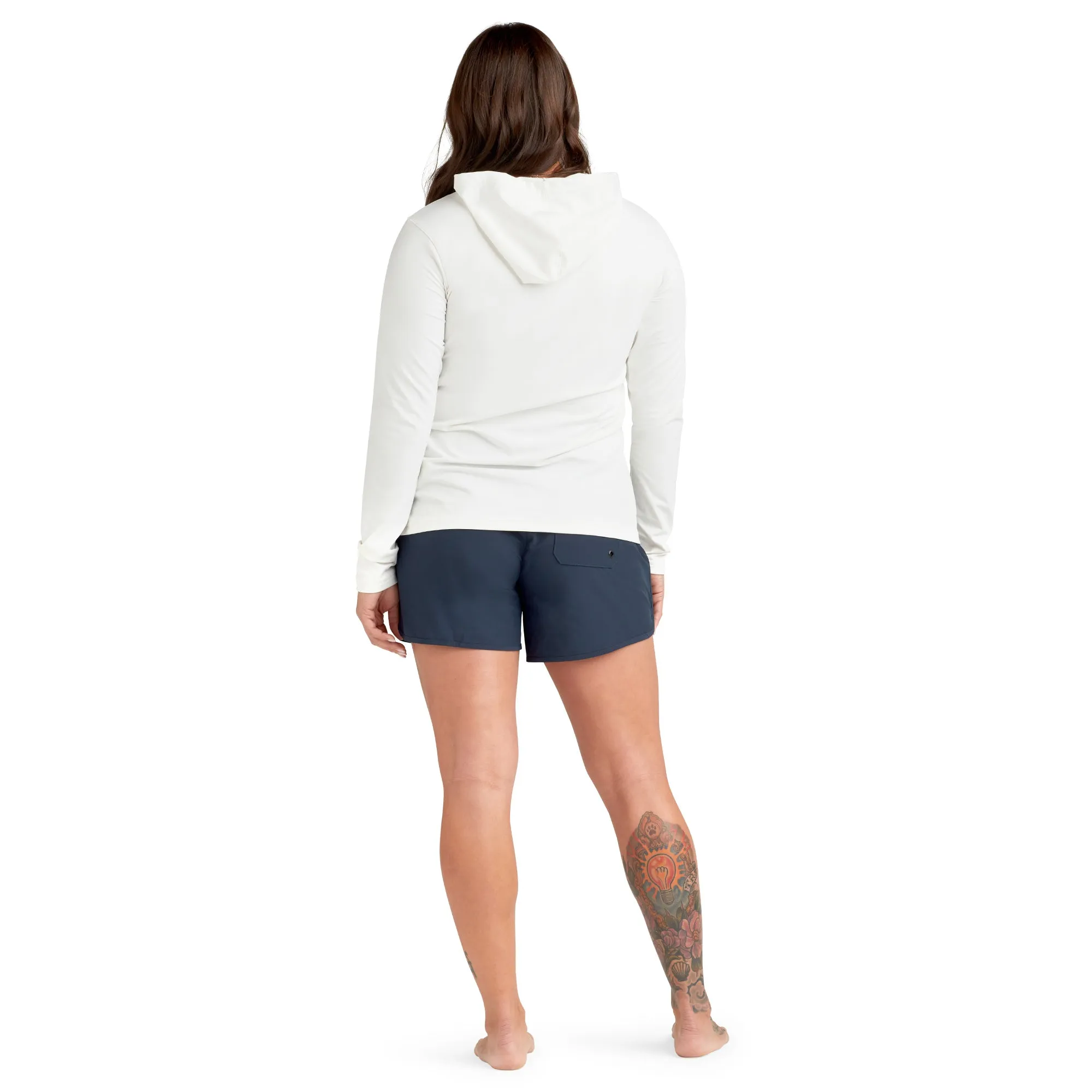 HD Loose Fit Long Sleeve Rashguard Hoodie - Women's