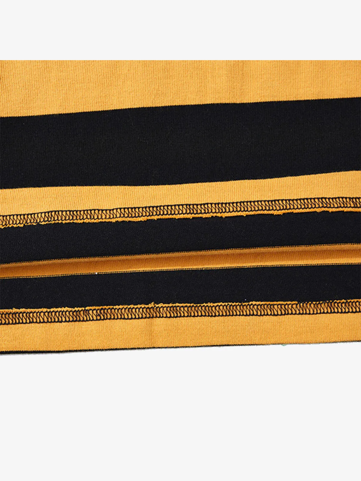 Heavyweight Biker Striped Long Sleeve Tee