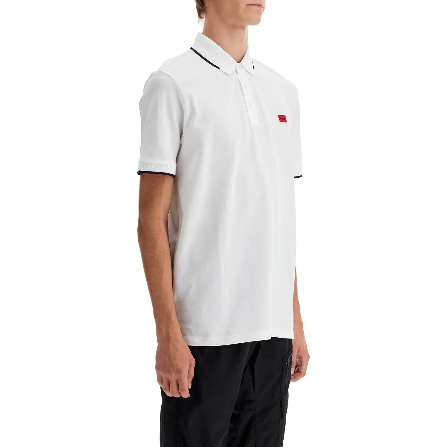 Hugo polo shirt with contrasting finishing details