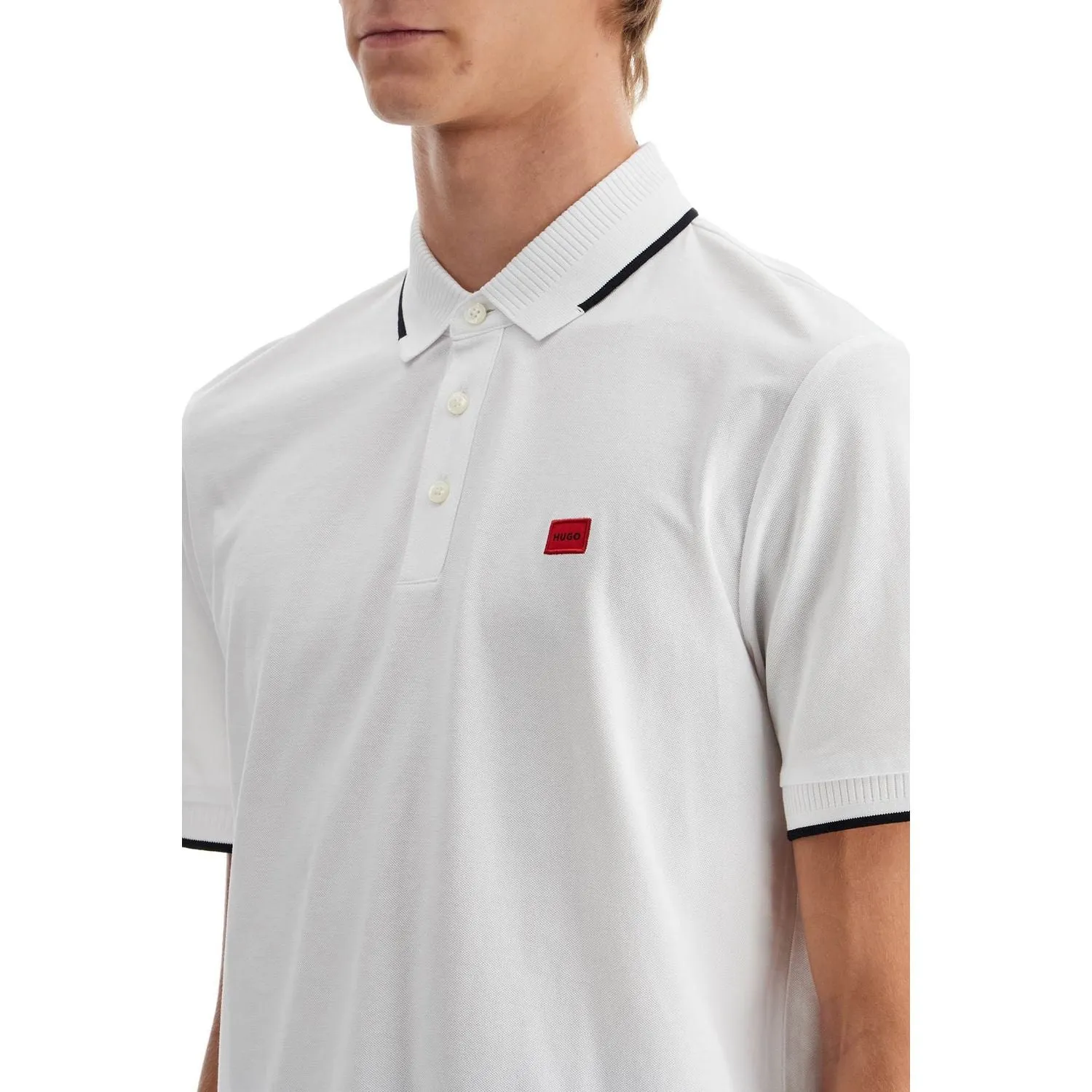 Hugo polo shirt with contrasting finishing details