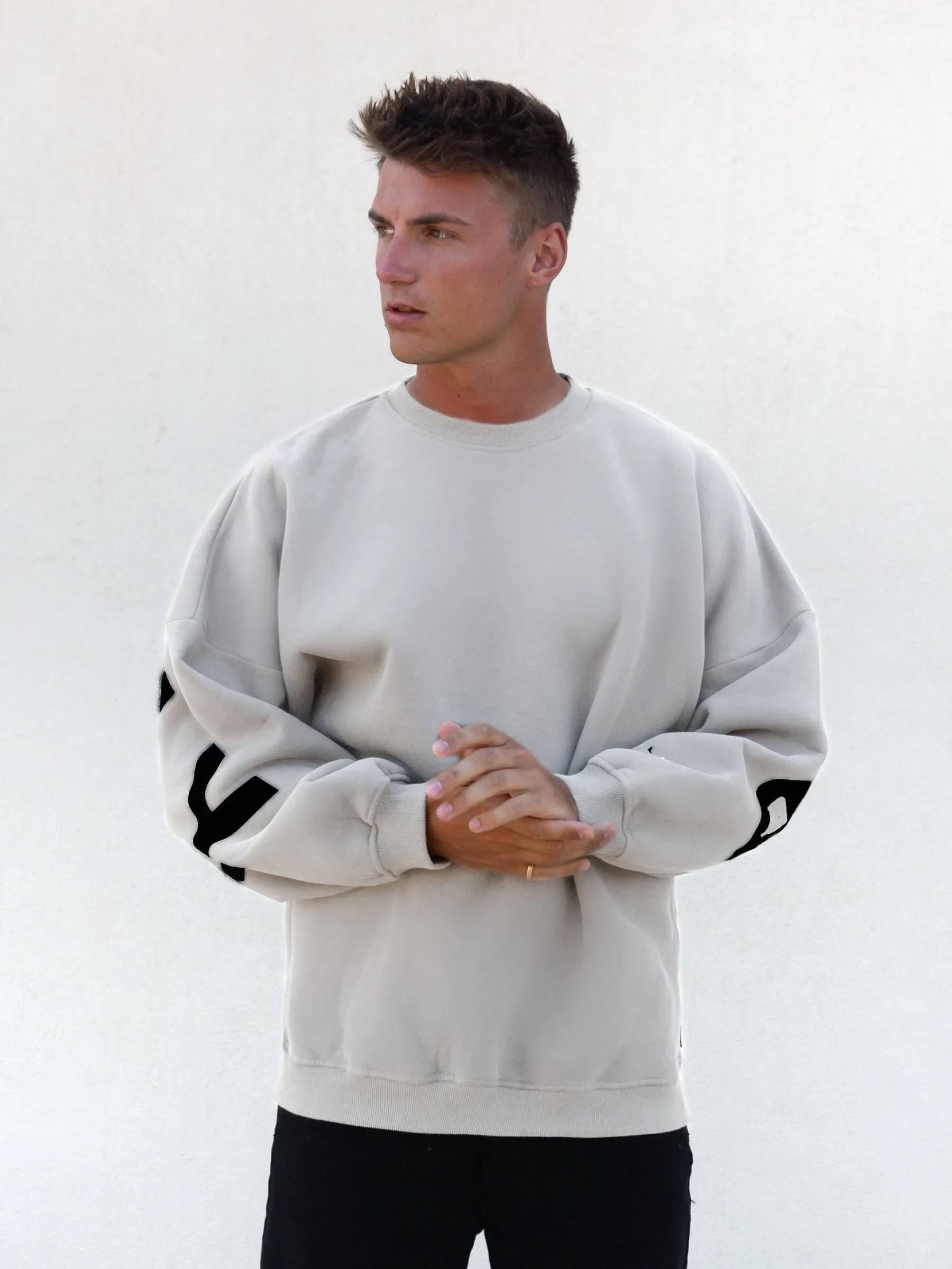 Idris Oversized Jumper - Stone