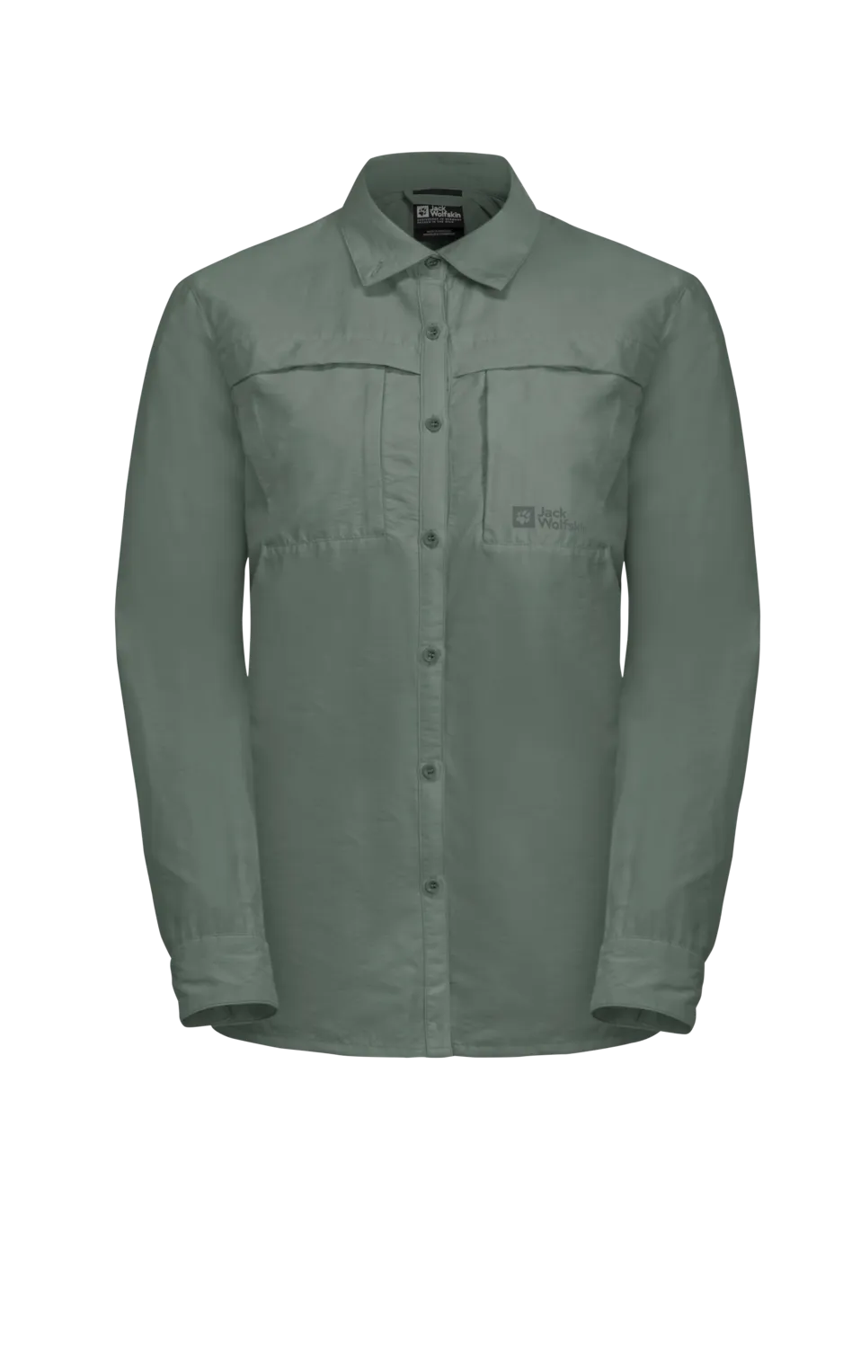 Jack Wolfskin Women&#x27;s Barrier Long Sleeve Shirt Hedge Green | Buy Jack Wolfskin Women&#x27;s Barrier Long Sleeve Shirt Hedge Green here | Outnorth
