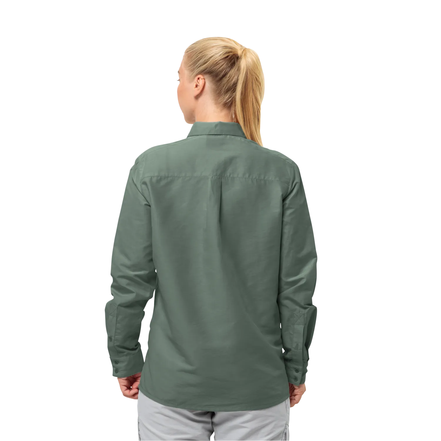 Jack Wolfskin Women&#x27;s Barrier Long Sleeve Shirt Hedge Green | Buy Jack Wolfskin Women&#x27;s Barrier Long Sleeve Shirt Hedge Green here | Outnorth