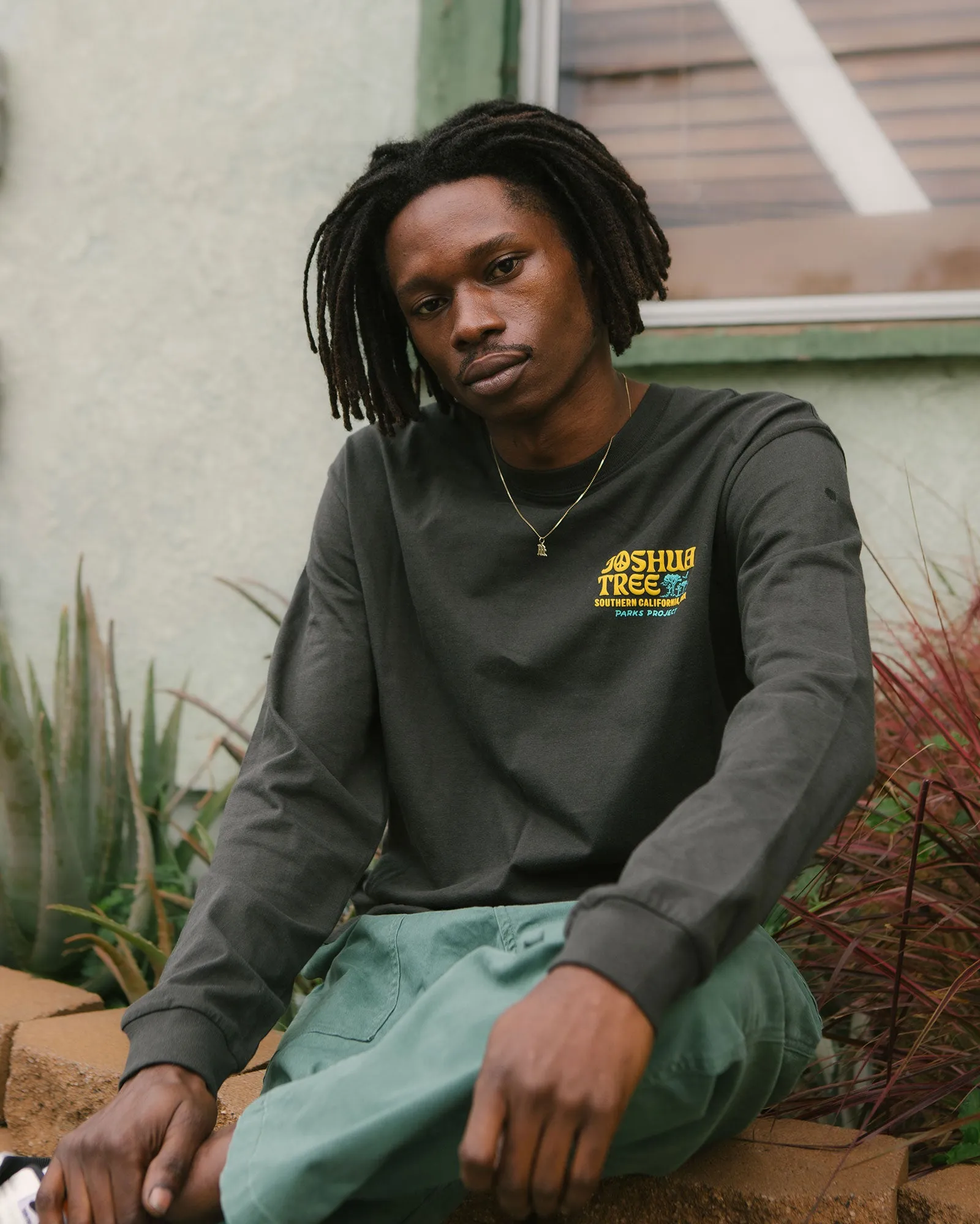 Joshua Tree Puff Print Long Sleeve Tee