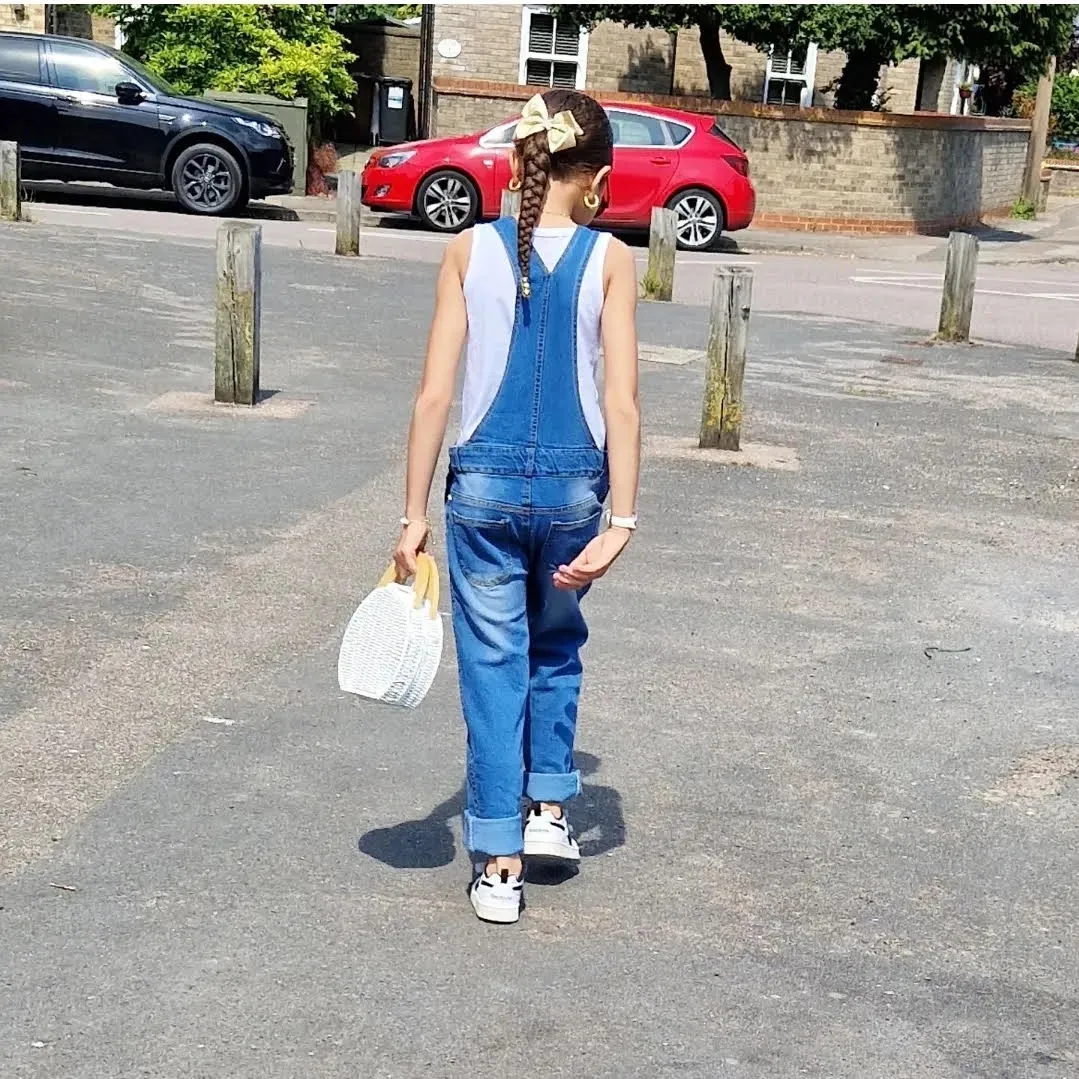 Kids Washed Fashion Soft Jeans Overalls