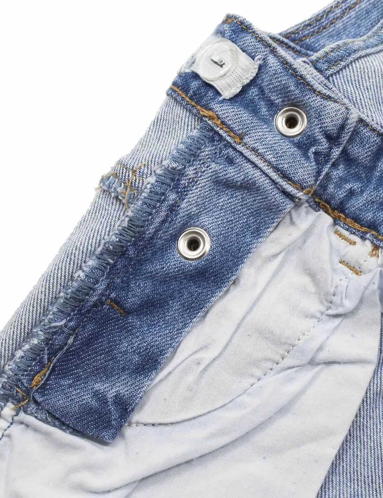 Kids Washed Fashion Soft Jeans Overalls