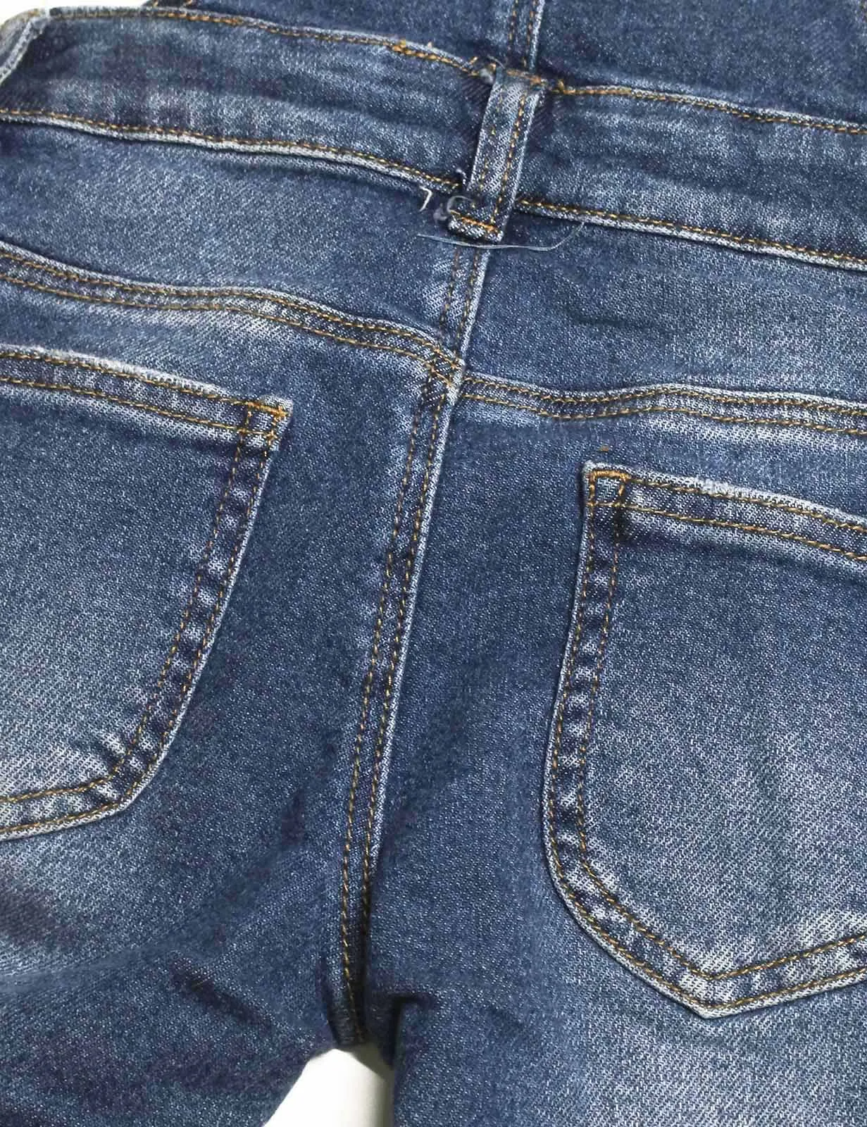 Kids Washed Fashion Soft Jeans Overalls