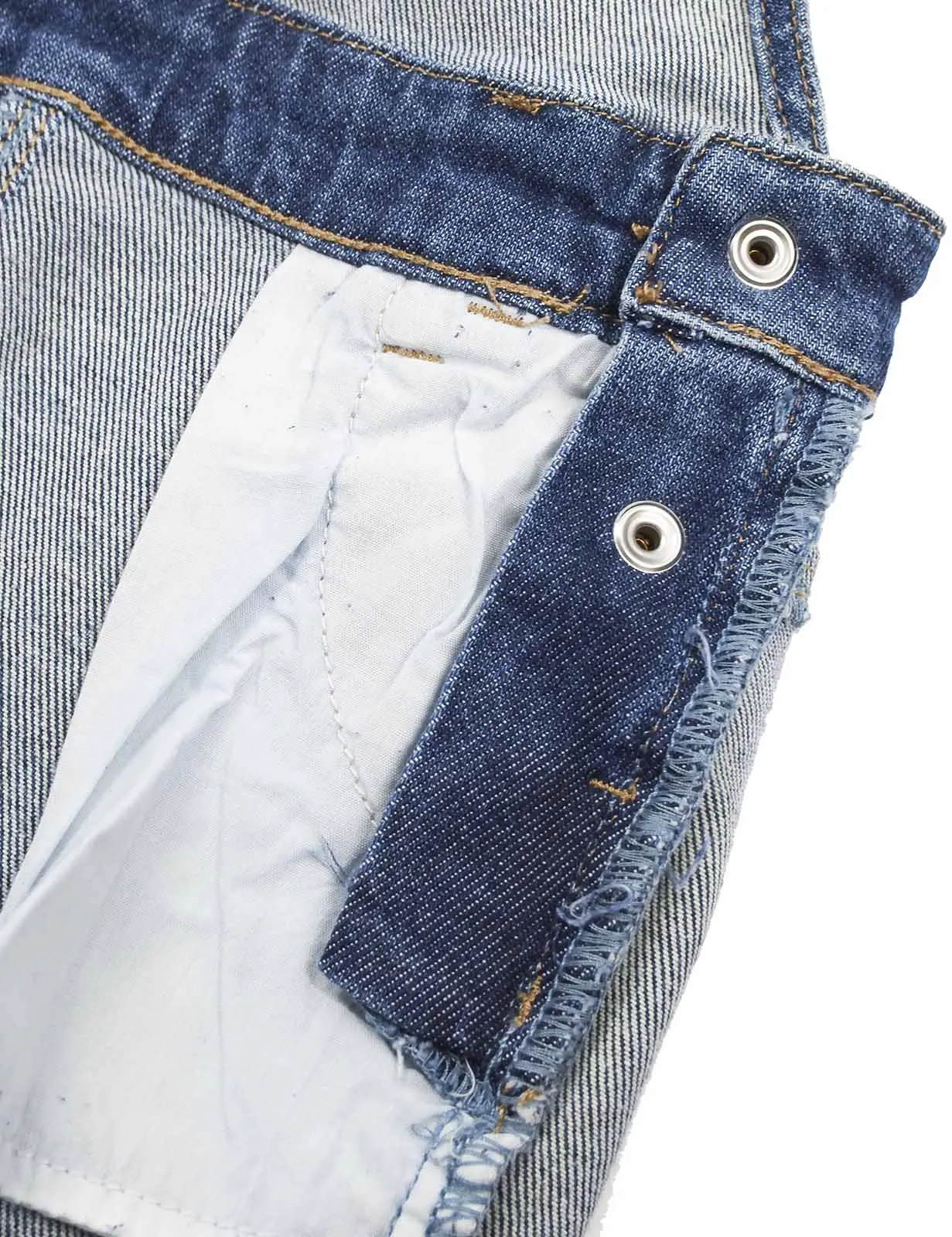 Kids Washed Fashion Soft Jeans Overalls