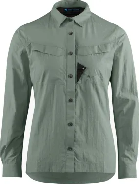 Klättermusen Women&#x27;s Syn Long Sleeve Shirt Green Lake | Buy Klättermusen Women&#x27;s Syn Long Sleeve Shirt Green Lake here | Outnorth