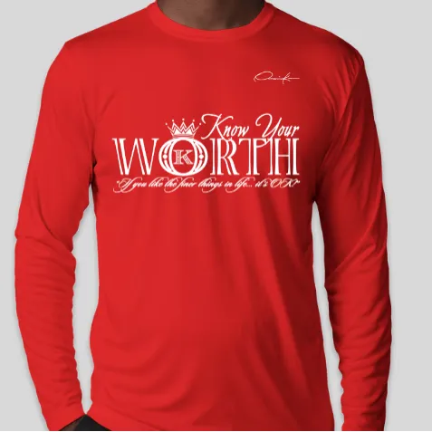 Know Your Worth Long Sleeve T-Shirt