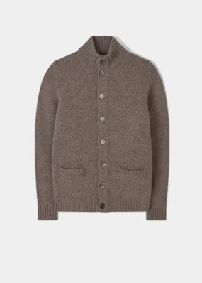 Landford Men's Lambswool Buttoned Jumper In Vole - Regular Fit