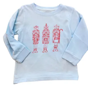 Long Sleeve Light Blue Nutcracker Trio T-Shirt