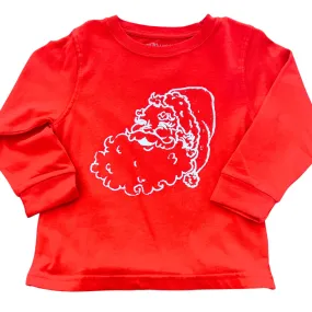 Long Sleeve Red Christmas Santa T-Shirt