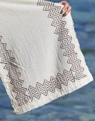 Lunar Shawl for Men - Cream