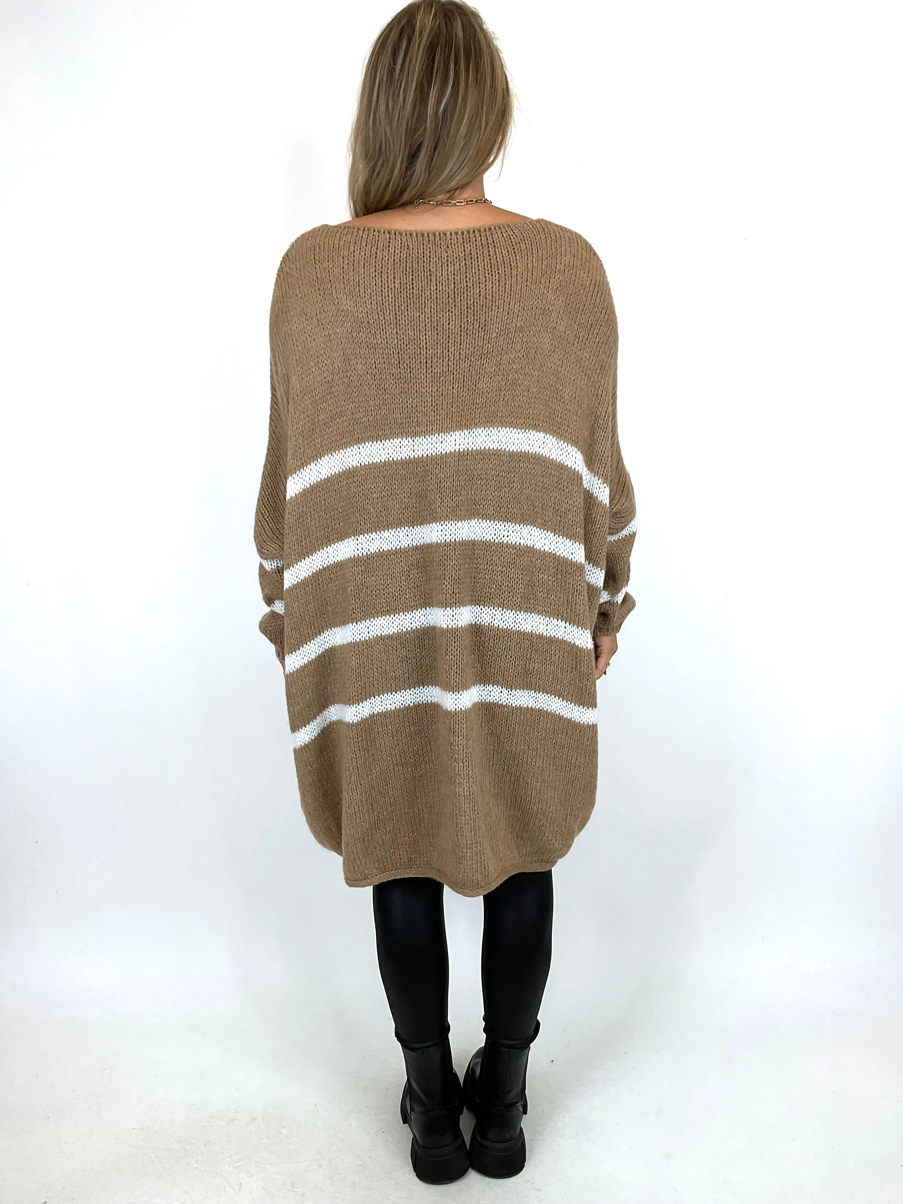 Made in italy Lagenlook Winona Jumper Camel. code 3613