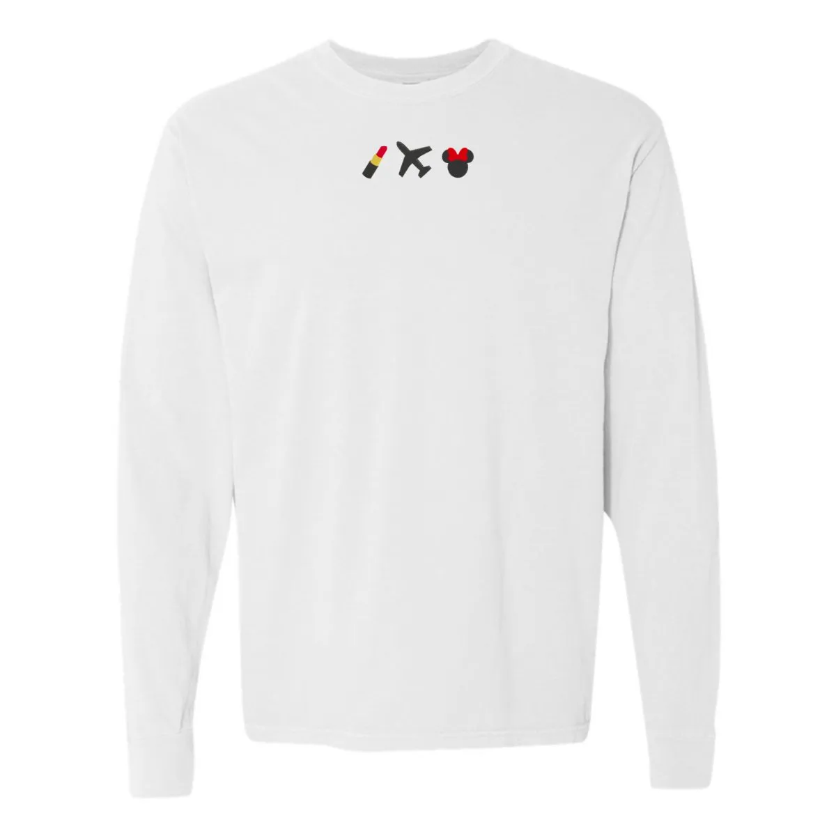 Make It Yours™ 'Favorite Things Icons' Embroidered Long Sleeve T-Shirt