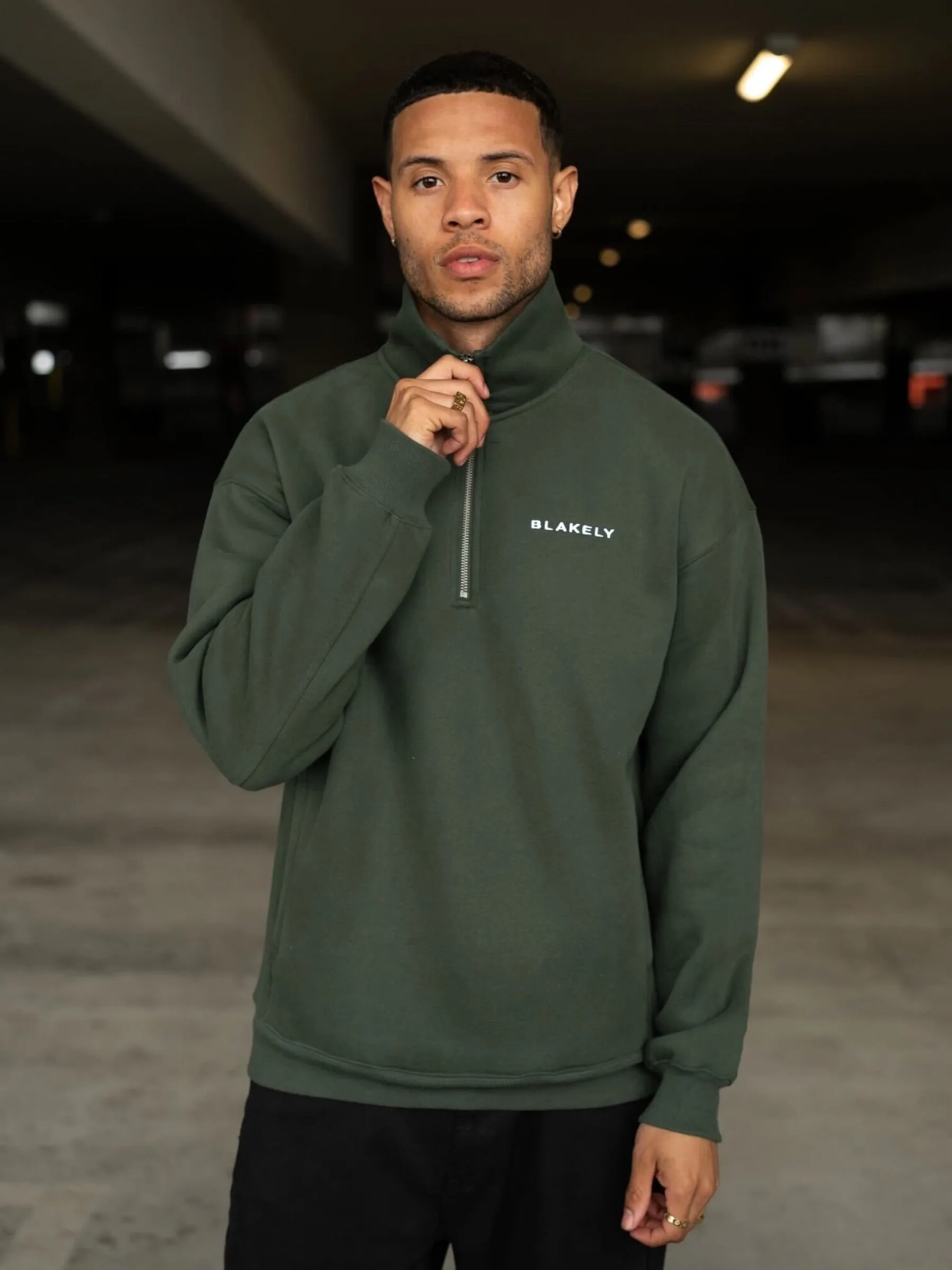 Marlow 1/4 Zip Jumper - Green