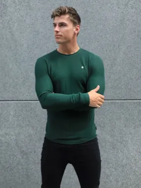 Mason Knit Jumper - Dark Green