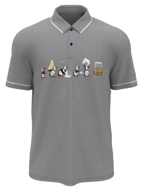 Men's Barback Pete Print Piped Polo