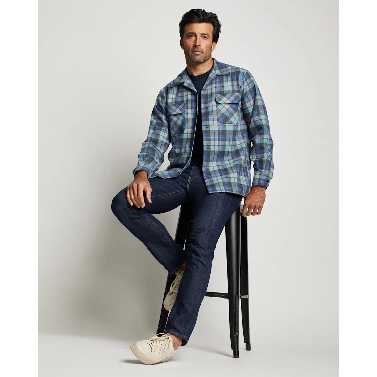Men's Pendleton | Plaid Board Shirt | Brown and Blue Multi