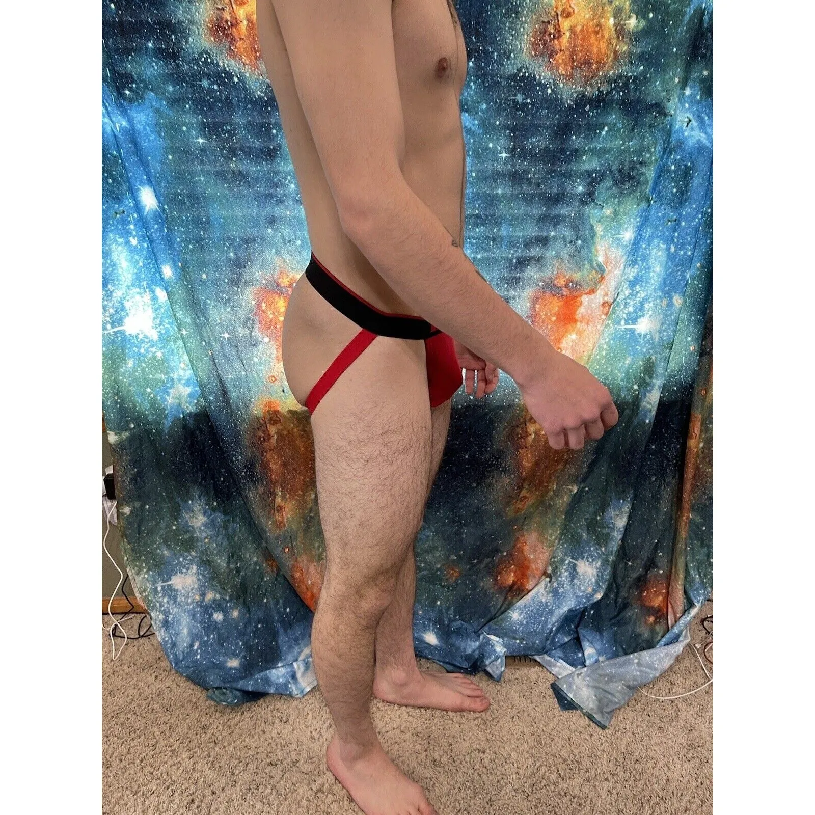 Men's Red Papi Jockstrap Large