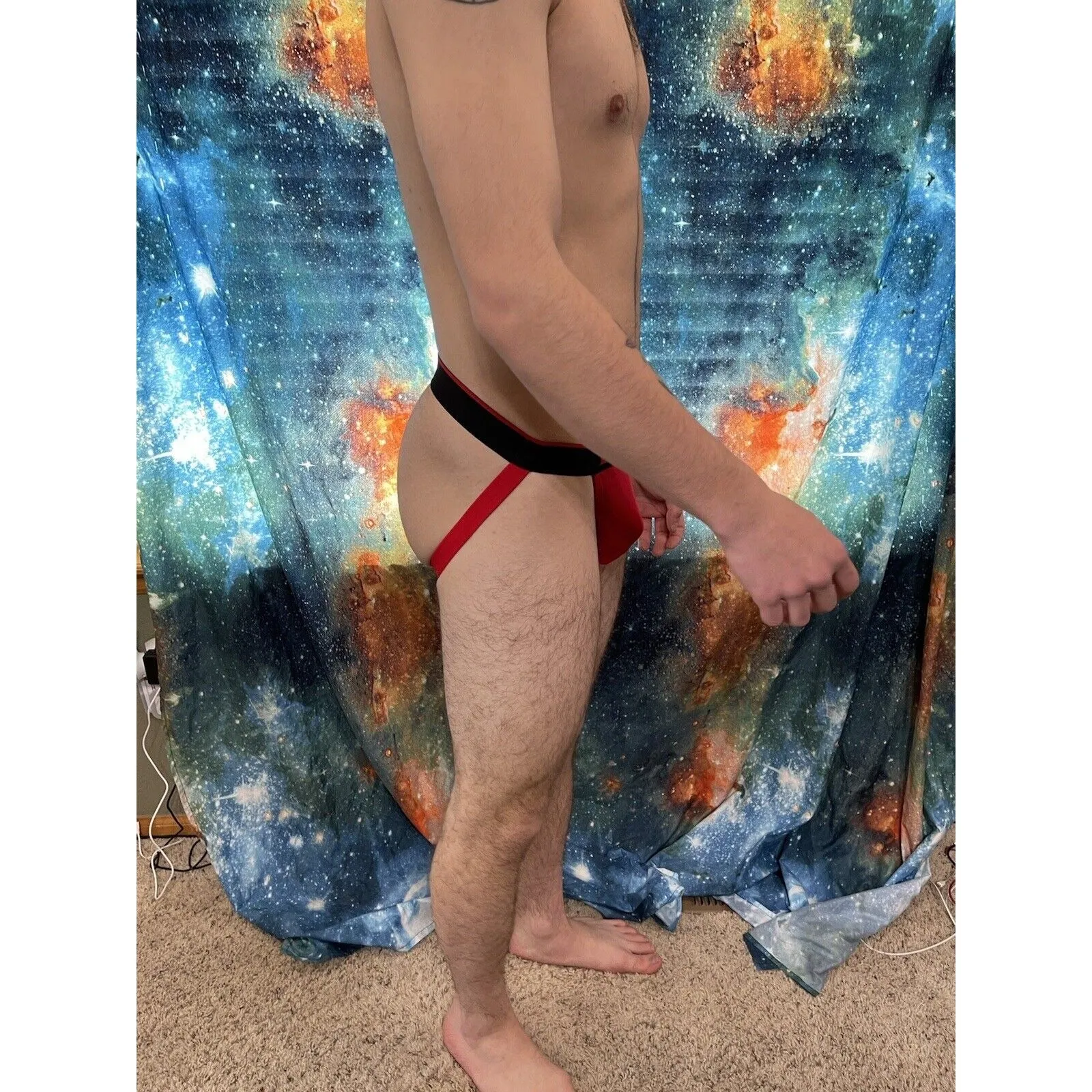 Men's Red Papi Jockstrap Large