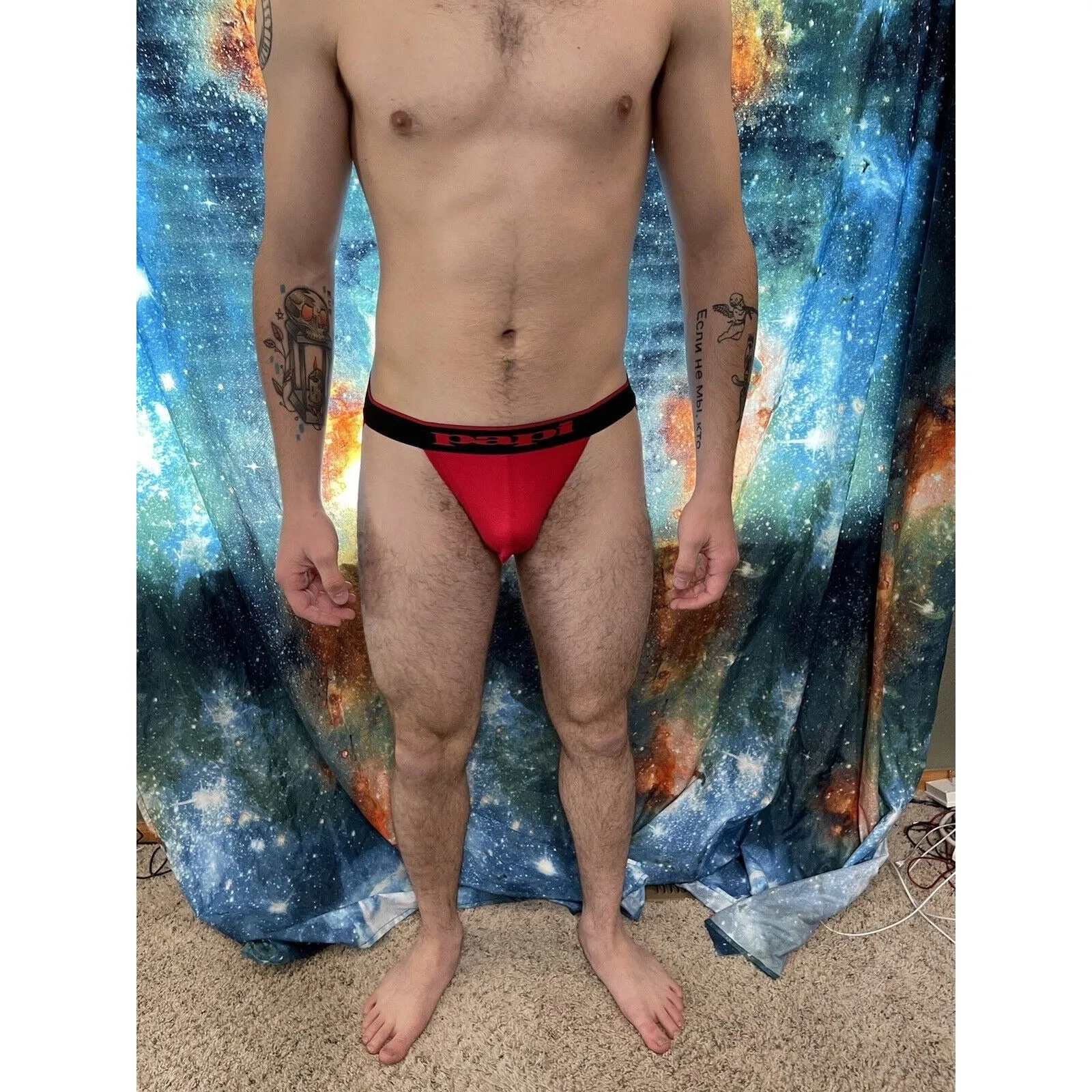 Men's Red Papi Jockstrap Large