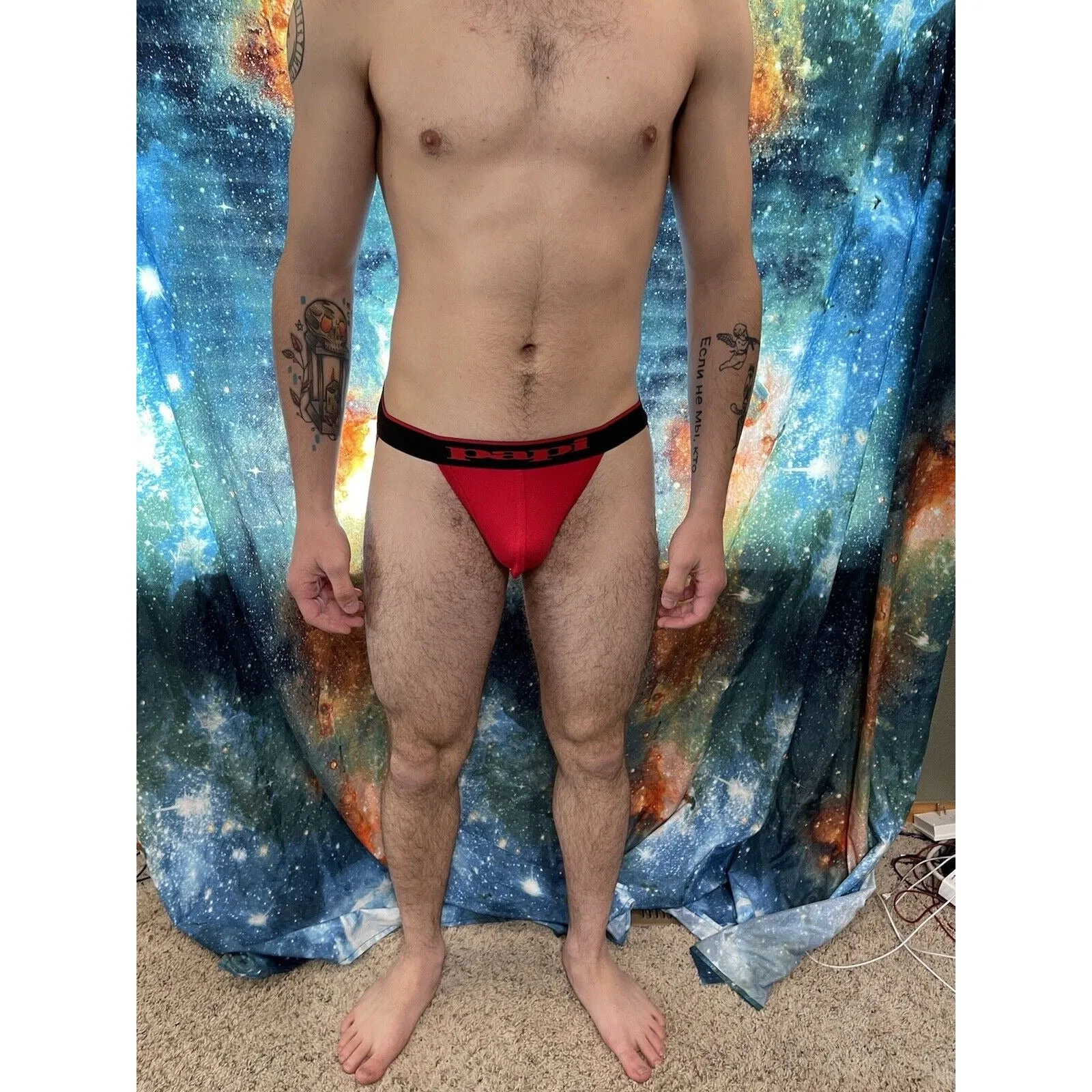 Men's Red Papi Jockstrap Large