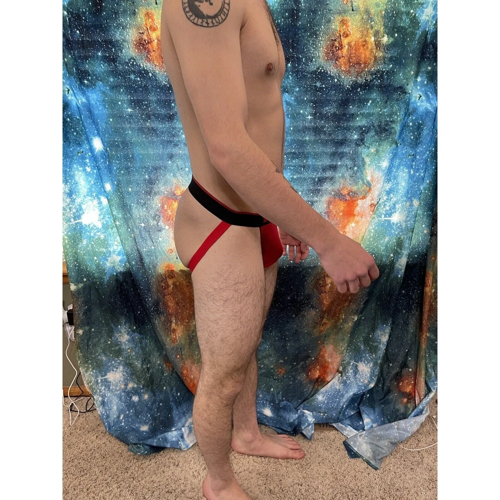 Men's Red Papi Jockstrap Large