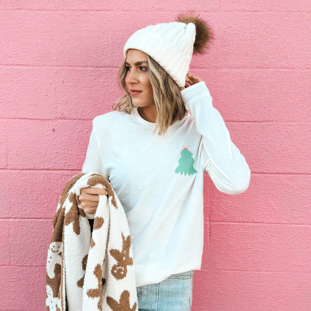 'Merry Little Christmas' Long Sleeve Tee By Prickly Pear (Ships in 2-3 Weeks)