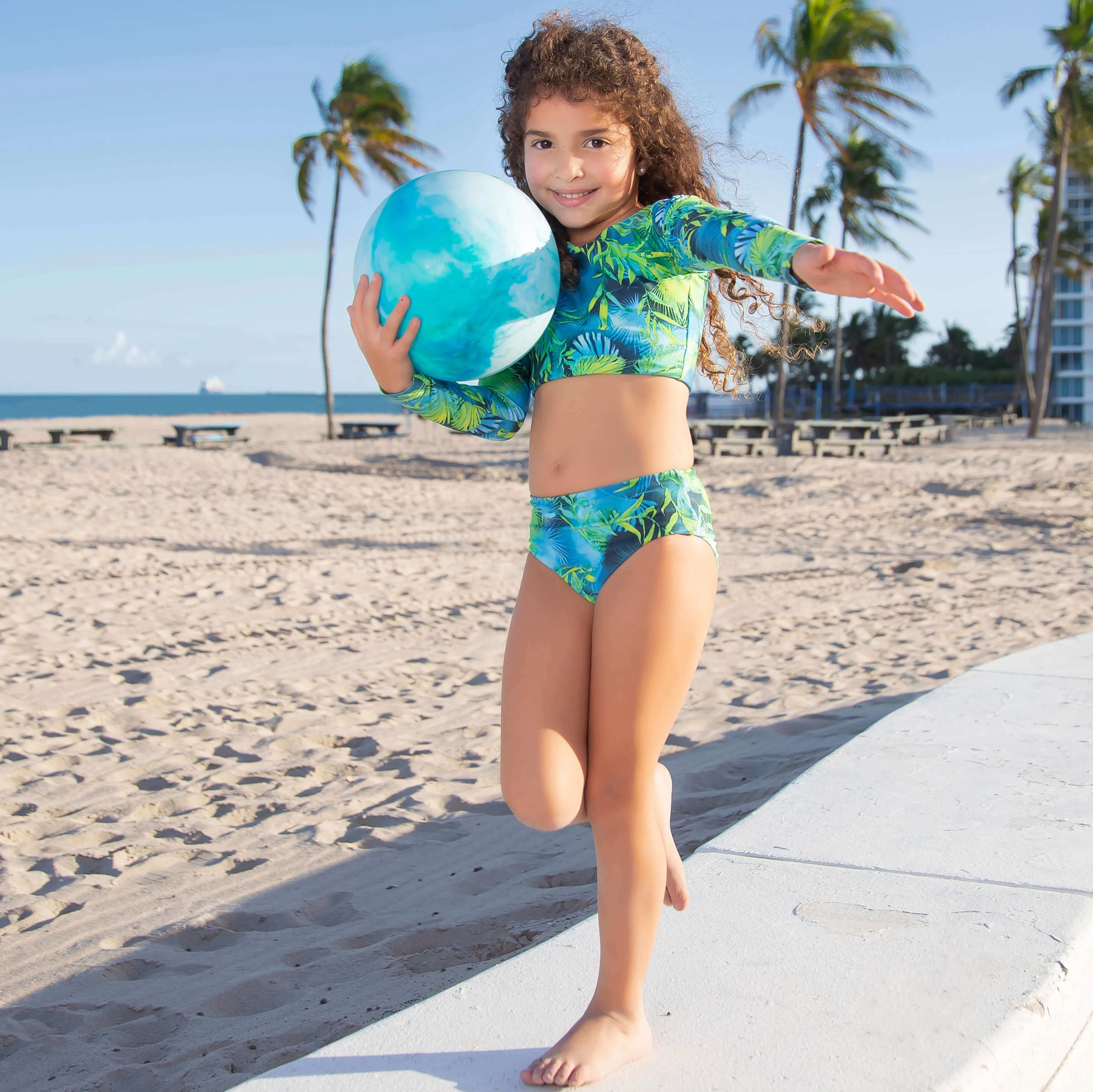 Mini Abigail Long Sleeve Bikini Set